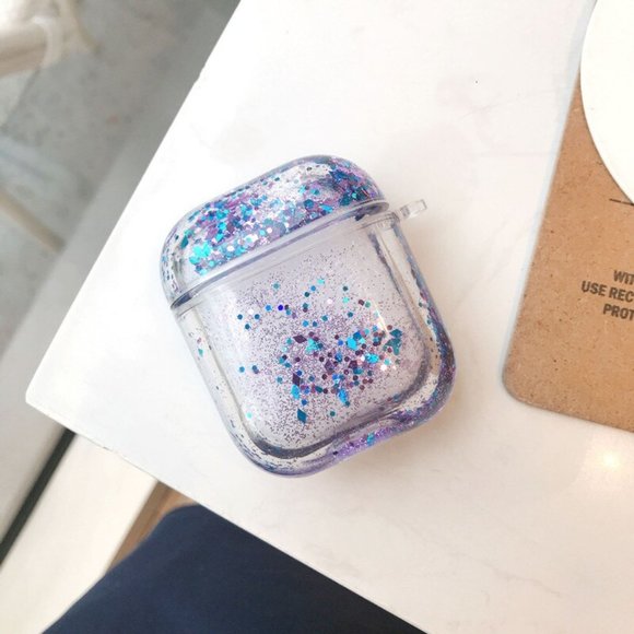 Glitter Liquid Quick Sand Airpods 1 2 Pro case - Picture 10 of 13